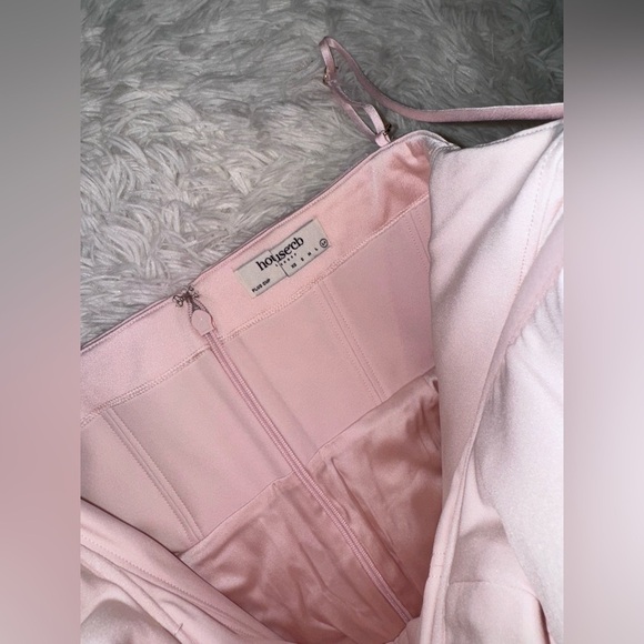 NWOT HOUSE OF CB 'Charmaine' Pink Corset Maxi Dress sz XL plus cup - Picture 4 of 7